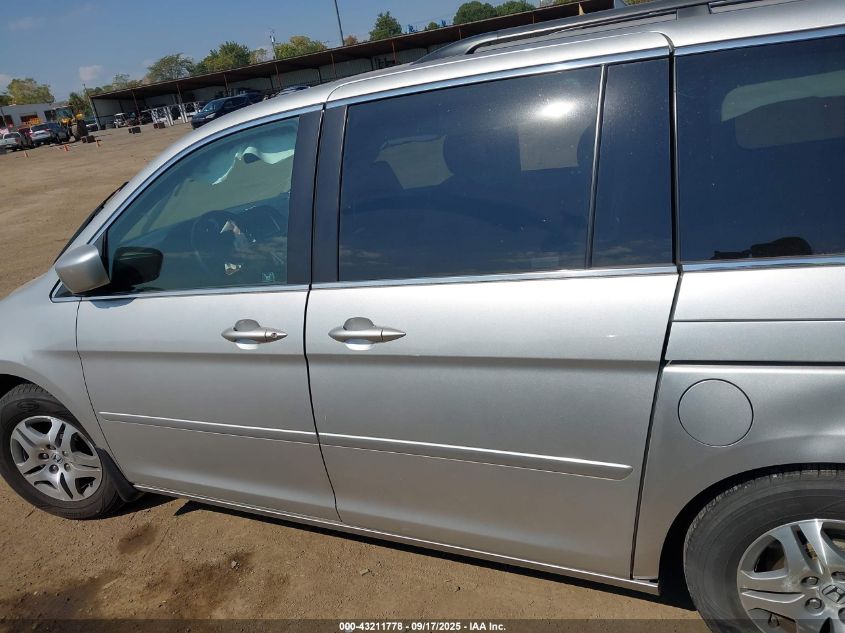 2007 Honda Odyssey Ex-L VIN: 5FNRL38767B407706 Lot: 43211778