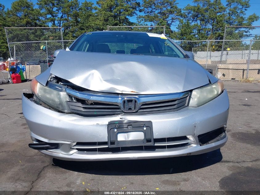 2012 Honda Civic Ex VIN: 2HGFB2F89CH304328 Lot: 43211824