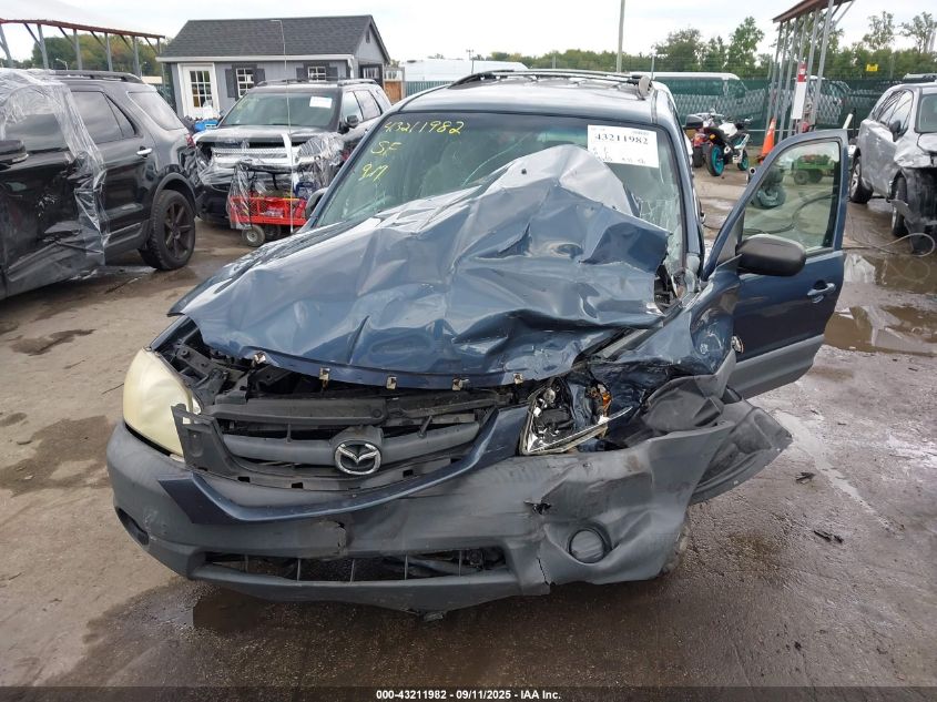 2001 Mazda Tribute Dx V6 VIN: 4F2YU06161KM60082 Lot: 43211982