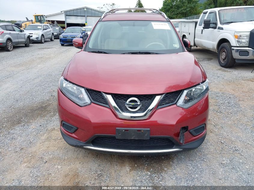 2015 Nissan Rogue Sv VIN: KNMAT2MV7FP554987 Lot: 43212049