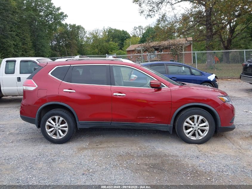 2015 Nissan Rogue Sv VIN: KNMAT2MV7FP554987 Lot: 43212049