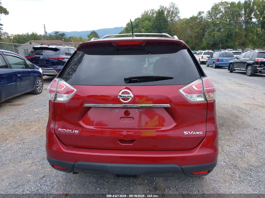 2015 Nissan Rogue Sv VIN: KNMAT2MV7FP554987 Lot: 43212049