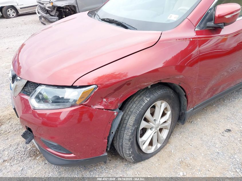 2015 Nissan Rogue Sv VIN: KNMAT2MV7FP554987 Lot: 43212049