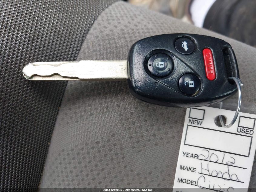 2012 Honda Civic Ex VIN: 2HGFG3B81CH523913 Lot: 43212095