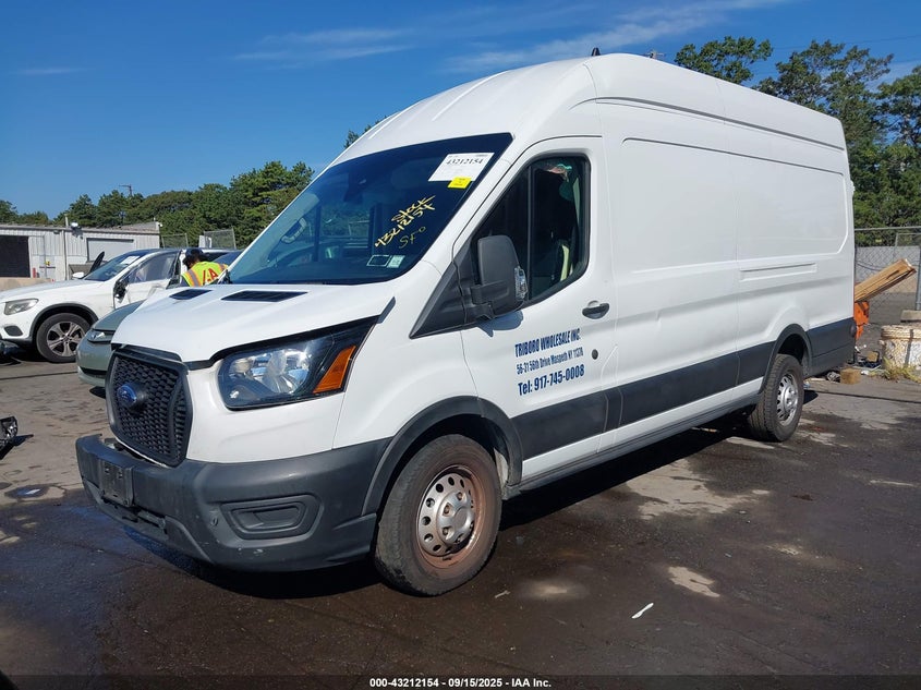 2023 Ford Transit-350 Cargo Van white van gasoline 1FTBF7X89PKA24260 photo #3