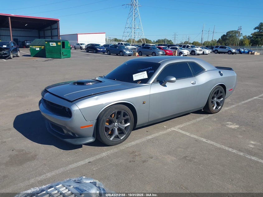 Vin: 2c3cdzfj9fh873292, lot: 43706648, dodge challenger r/t scat pack shaker 20152