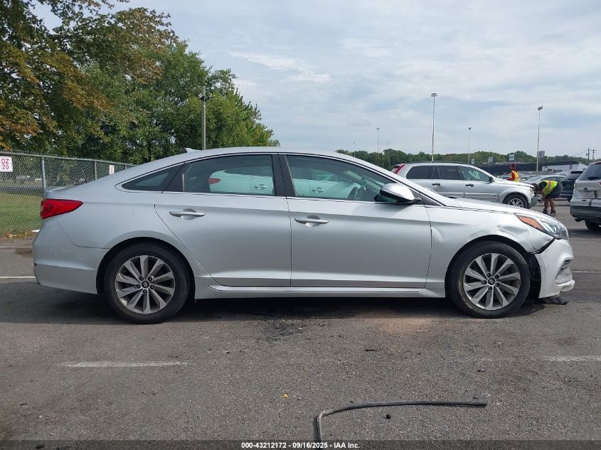2017 Hyundai Sonata Sport VIN: 5NPE34AFXHH457825 Lot: 43212172