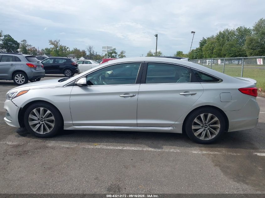 2017 Hyundai Sonata Sport VIN: 5NPE34AFXHH457825 Lot: 43212172