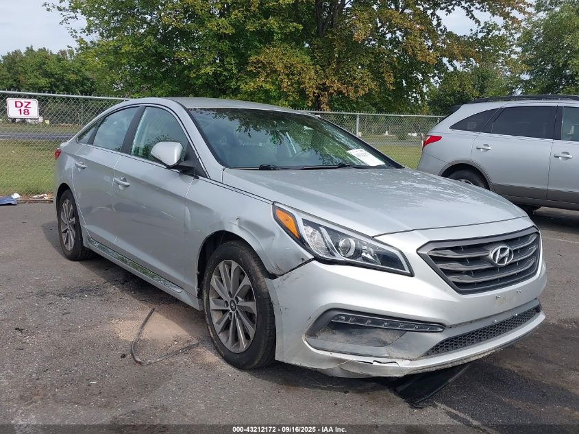2017 Hyundai Sonata Sport VIN: 5NPE34AFXHH457825 Lot: 43212172