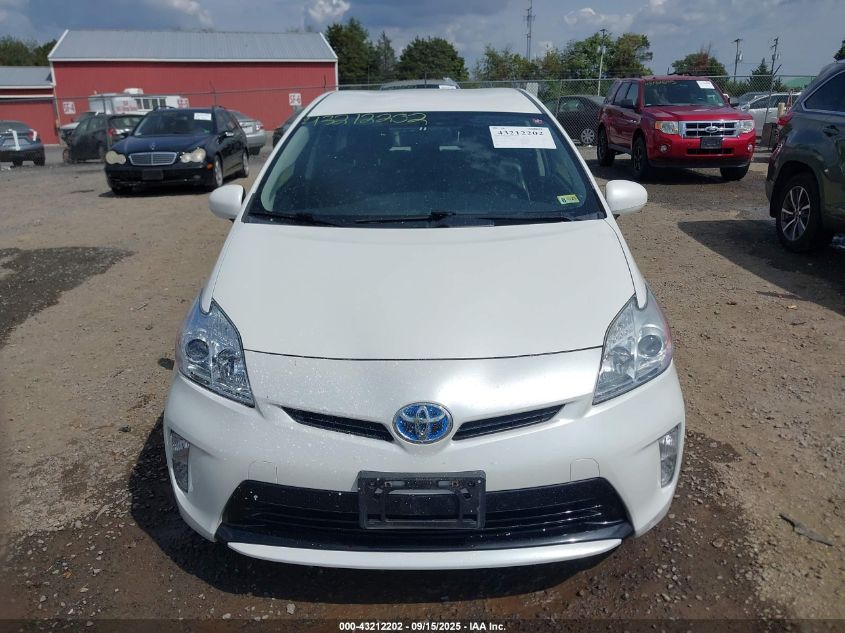 2013 Toyota Prius Three Se VIN: JTDKN3DU2D5607762 Lot: 43212202