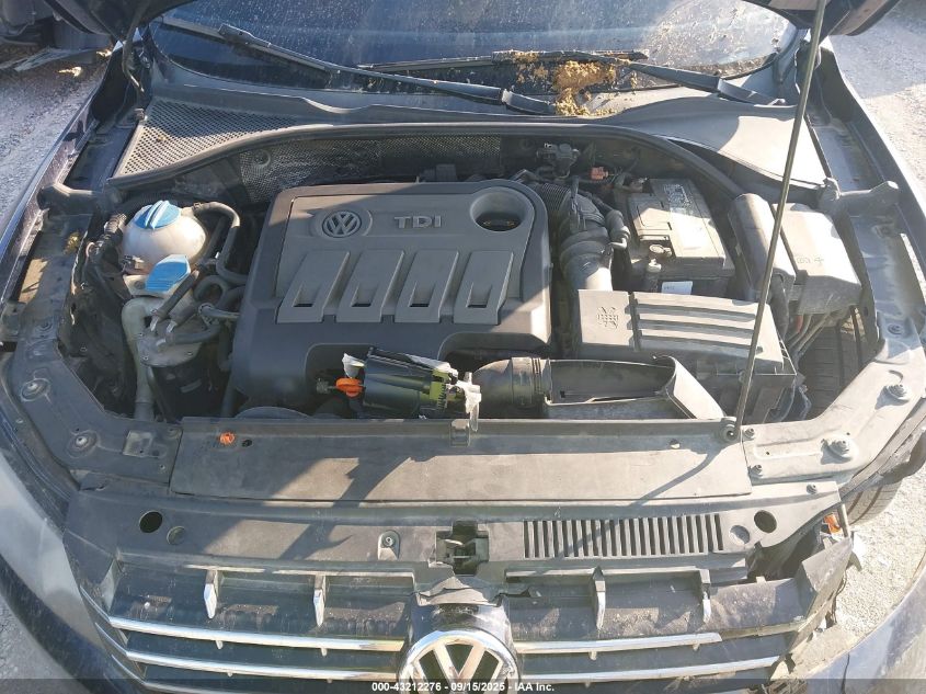 2012 Volkswagen Passat 2.0L Tdi Sel Premium VIN: 1VWCN7A31CC016661 Lot: 43212276
