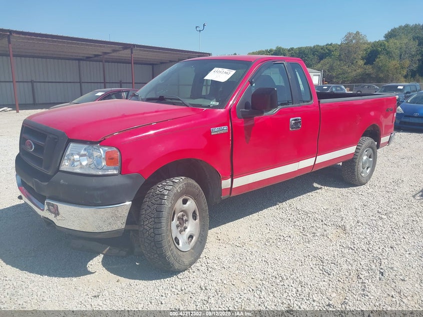 2005 Ford F-150 Fx4/Xl/Xlt red truck gasoline 1FTRF14565NA65236 photo #3