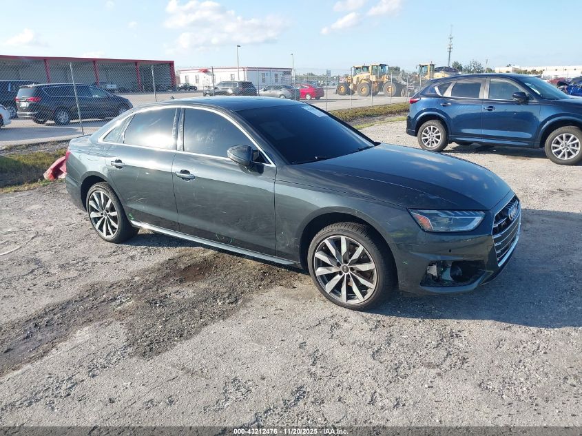 AUDI A4 PREMIUM PLUS 40 TFSI QUATTRO S TRONIC