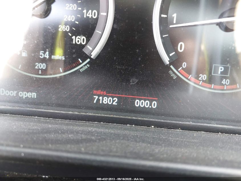 2012 BMW 550I VIN: WBAFR9C53CDV58320 Lot: 43212513