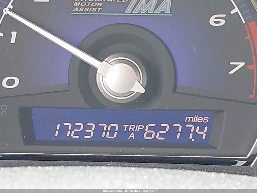 2009 Honda Civic Hybrid VIN: JHMFA362X9S005904 Lot: 43212554