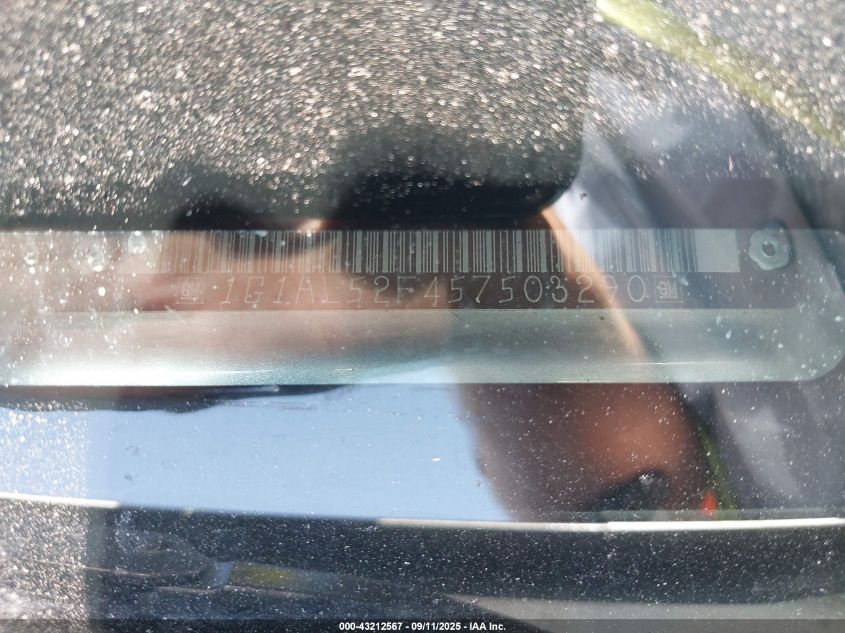 2005 Chevrolet Cobalt Ls VIN: 1G1AL52F457503290 Lot: 43212567