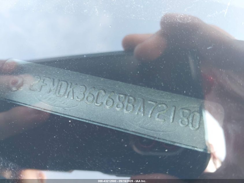 2008 Ford Edge Se VIN: 2FMDK36C68BA72180 Lot: 43212580