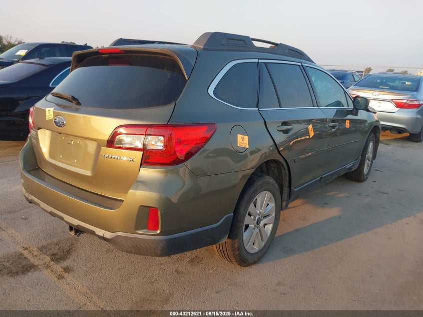 2015 SUBARU OUTBACK 2.5I PREMIUM 4S4BSBDCXF3213365