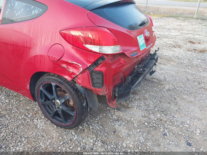 2012 Hyundai Veloster Base W/Gray VIN: KMHTC6ADXCU048395 Lot: 43212638