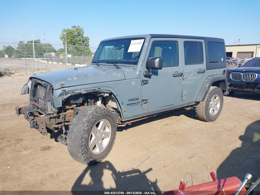 2014 JEEP WRANGLER UNLIMITED SPORT - 1C4BJWDG8EL218600