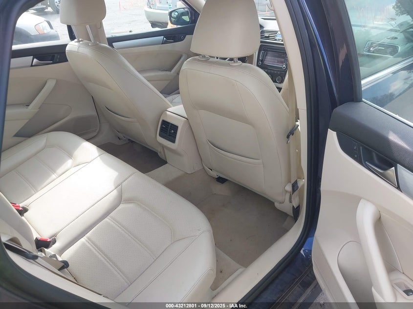 2013 VOLKSWAGEN PASSAT 2.0L TDI SE 1VWBN7A31DC067929