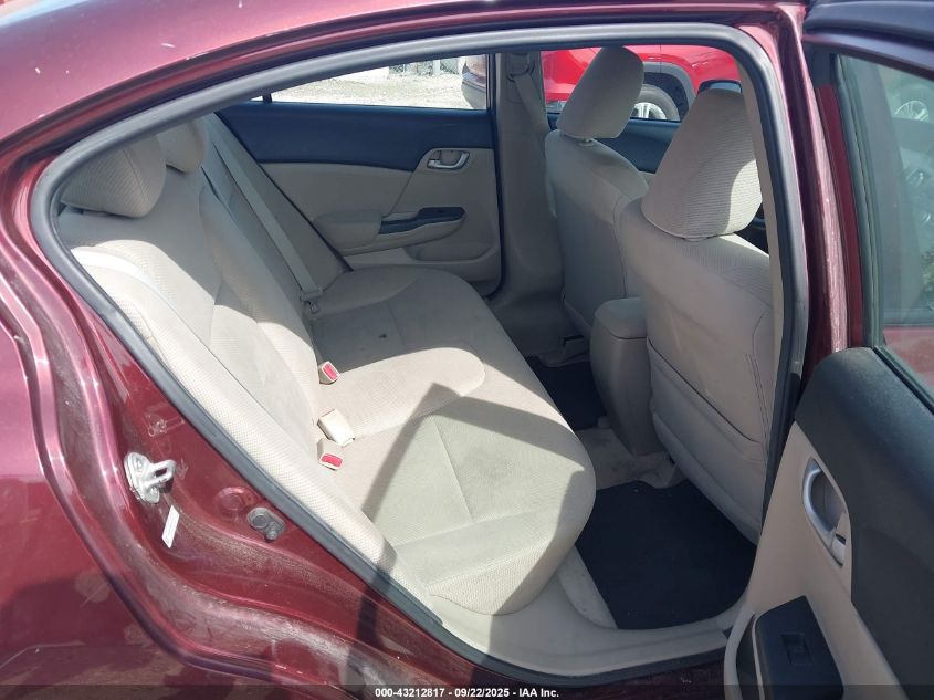 2012 Honda Civic Lx VIN: 19XFB2F53CE051104 Lot: 43212817