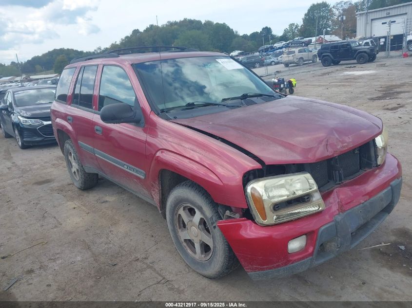 CHEVROLET TRAILBLAZER 2002. Lot# 43212917. VIN 1GNDT13S922164101. Photo 1