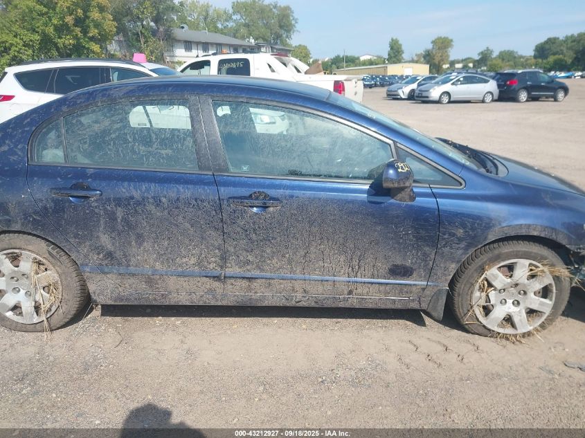 2009 Honda Civic Lx VIN: 19XFA16559E002900 Lot: 43212927