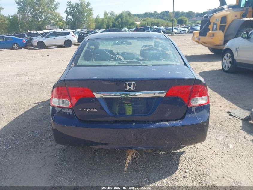 2009 Honda Civic Lx VIN: 19XFA16559E002900 Lot: 43212927