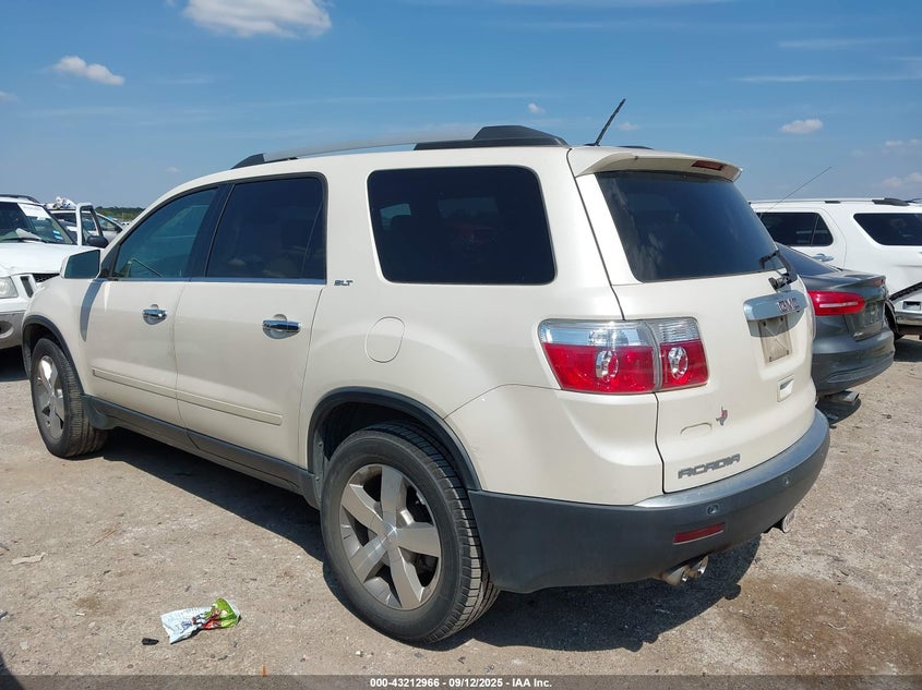 Vin: 1gklrmediaj178019, lot: 43707459, gmc acadia slt-1 20103