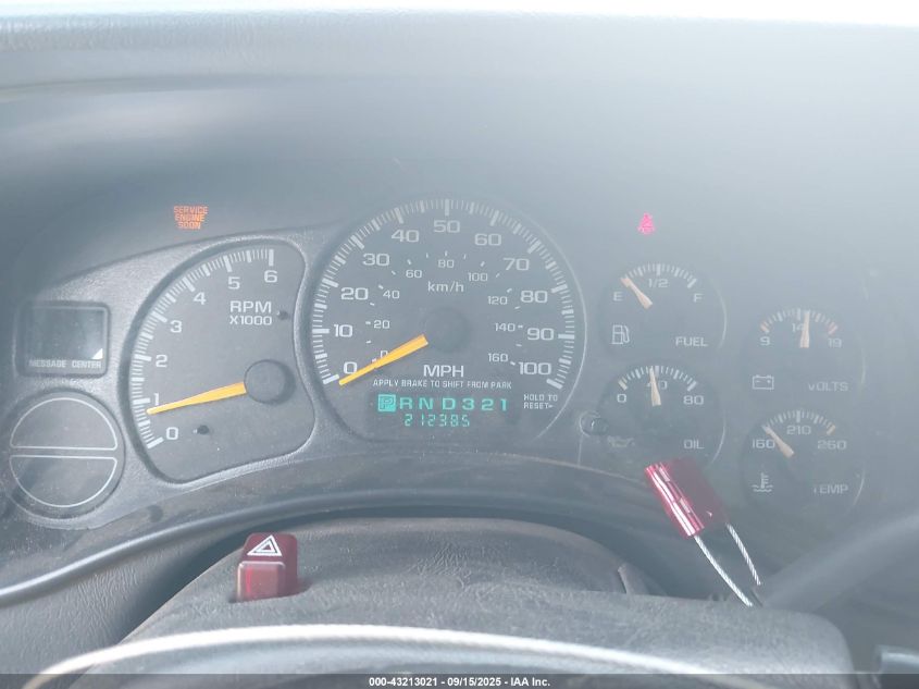 2000 Chevrolet Silverado 1500 Ls VIN: 1GCEC19T2YZ291771 Lot: 43213021