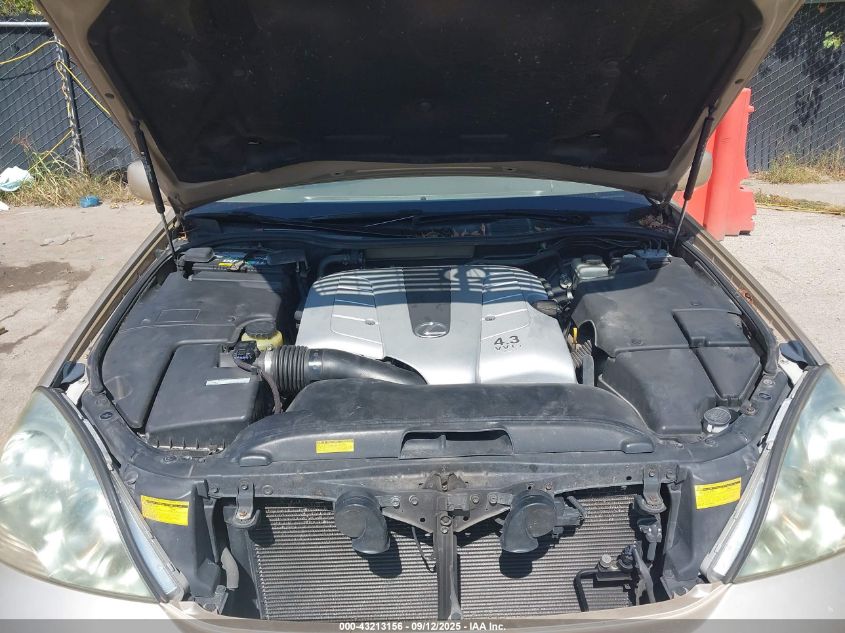 2002 Lexus Ls 430 VIN: JTHBN30F020082300 Lot: 43213156