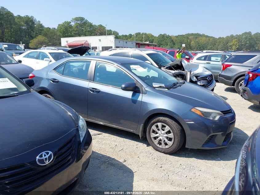 2014 Toyota Corolla L VIN: 2T1BURHE2EC020393 Lot: 43213181