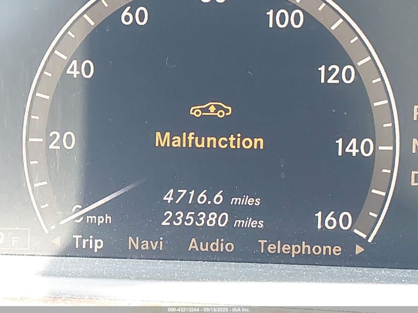 2009 Mercedes-Benz S 550 VIN: WDDNG71X29A268339 Lot: 43213244