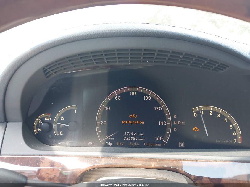 2009 Mercedes-Benz S 550 VIN: WDDNG71X29A268339 Lot: 43213244