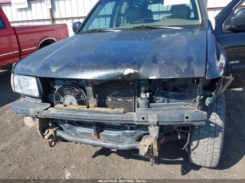 2002 Isuzu Rodeo Ls 3.2L/Lse 3.2L V6/S/S 3.2L V6 VIN: 4S2DM58W124325509 Lot: 43213315