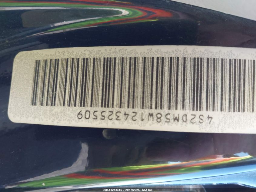 2002 Isuzu Rodeo Ls 3.2L/Lse 3.2L V6/S/S 3.2L V6 VIN: 4S2DM58W124325509 Lot: 43213315