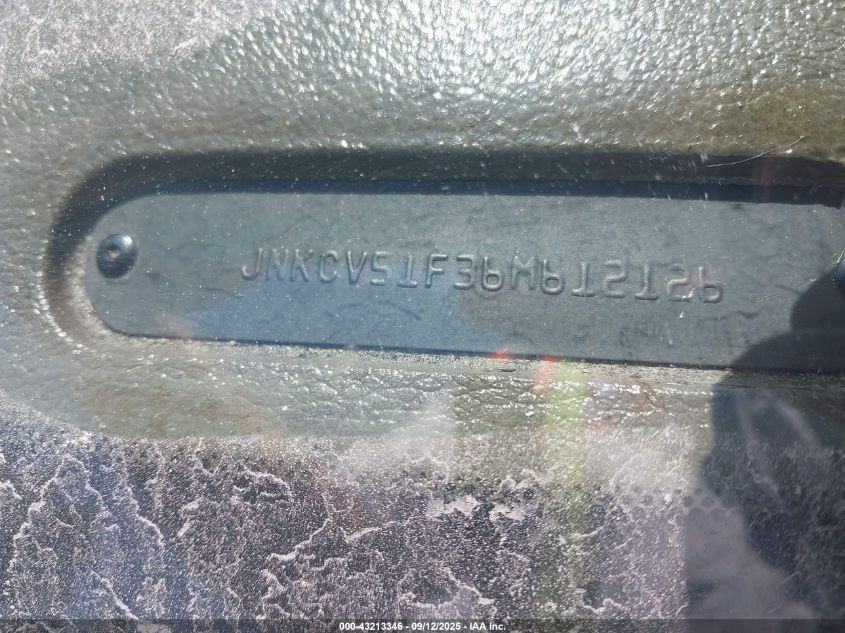 2006 Infiniti G35X VIN: JNKCV51F36M612126 Lot: 43213346