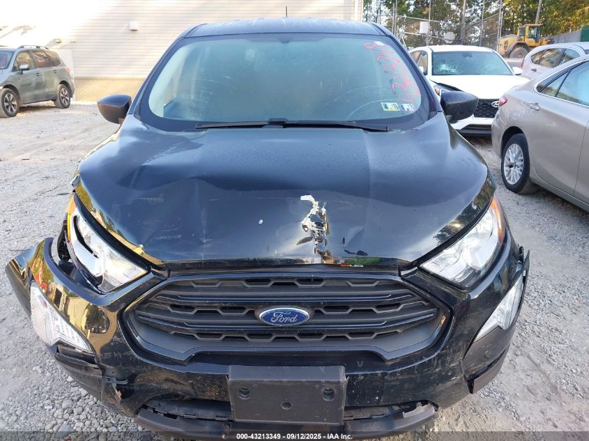 2022 Ford Ecosport S VIN: MAJ6S3FLXNC461158 Lot: 43435557