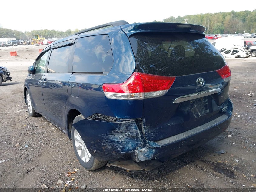 2012 Toyota Sienna Limited 7 Passenger VIN: 5TDDK3DC1CS032510 Lot: 43213382