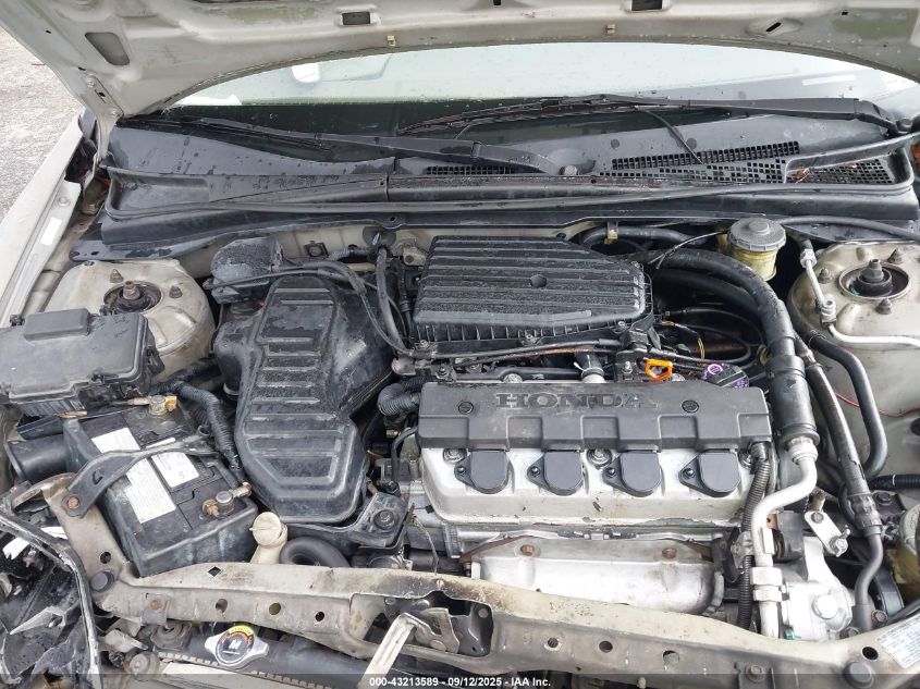 2003 Honda Civic Lx VIN: 2HGES16543H512368 Lot: 43213589