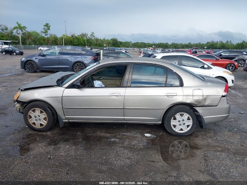 2003 Honda Civic Lx VIN: 2HGES16543H512368 Lot: 43213589