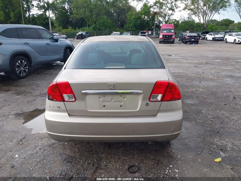 2003 Honda Civic Lx VIN: 2HGES16543H512368 Lot: 43213589