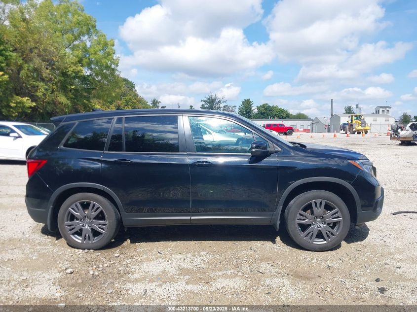 2021 Honda Passport Awd Ex-L VIN: 5FNYF8H54MB006231 Lot: 43213700