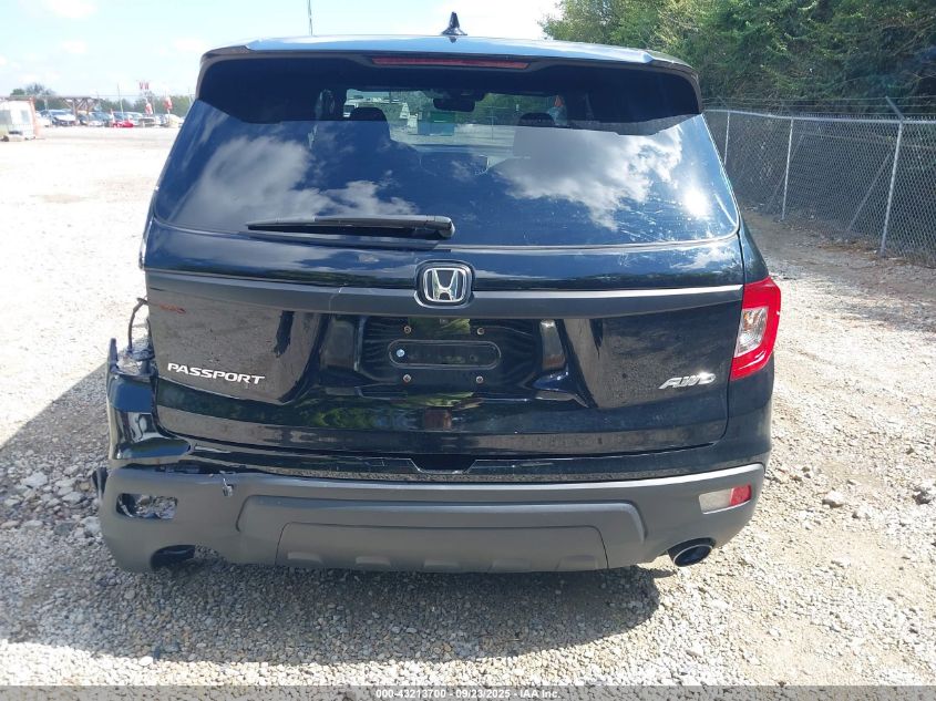 2021 Honda Passport Awd Ex-L VIN: 5FNYF8H54MB006231 Lot: 43213700