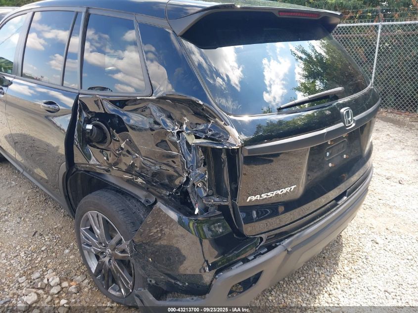 2021 Honda Passport Awd Ex-L VIN: 5FNYF8H54MB006231 Lot: 43213700