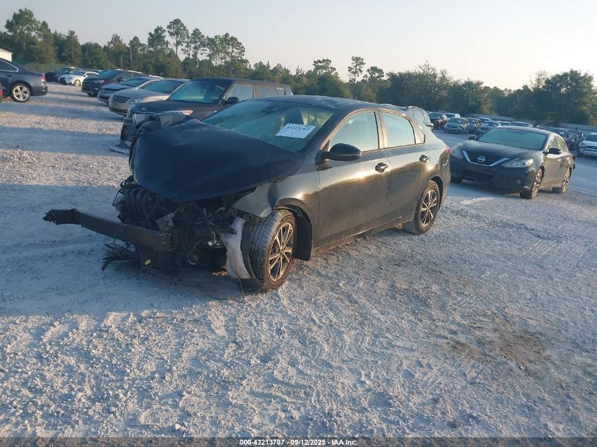 2022 Kia Forte Lxs black sedan gasoline 3KPF24AD8NE472801 photo #3