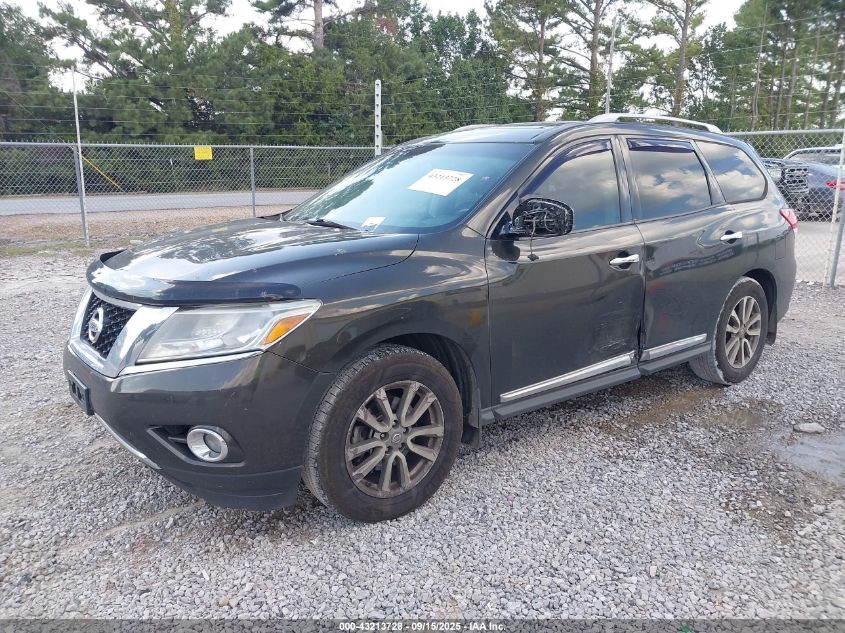 2015 Nissan Pathfinder Sl VIN: 5N1AR2MN6FC647985 Lot: 43213728
