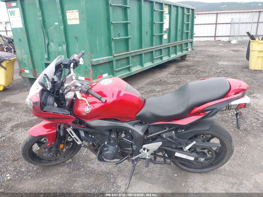 2007 Yamaha Fz6 Shg VIN: JYARJ13E07A003420 Lot: 43213732