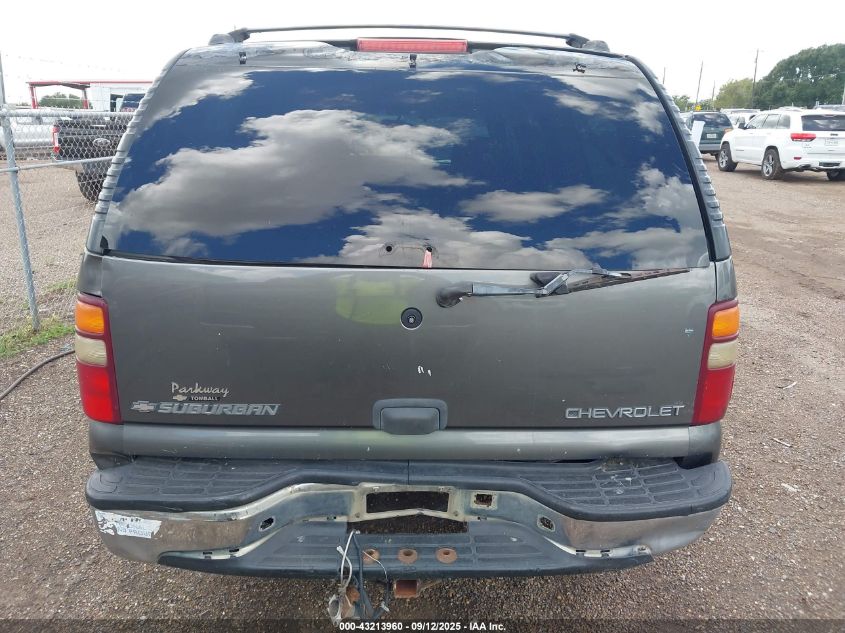 2002 Chevrolet Suburban 1500 Ls VIN: 3GNEC16Z52G317108 Lot: 43213960